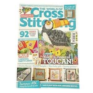 The World of Cross Stitching Magazine ONLY‎ issue 295 July 2020 Tropical Toucan